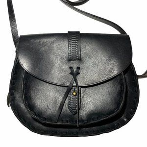Madewell EUC Black Leather Crossbody